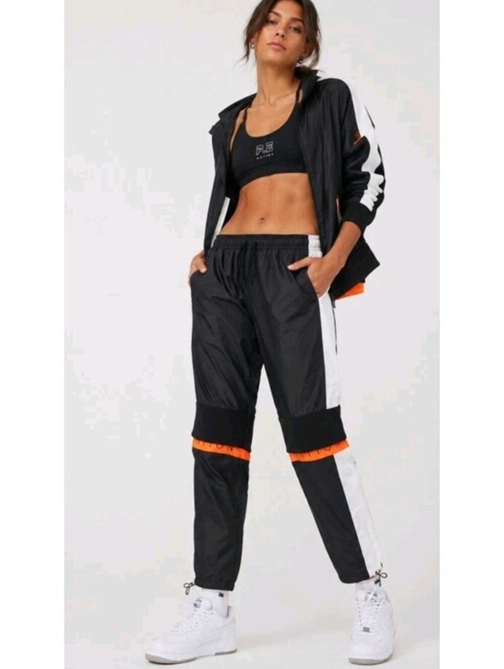 PE NATION  Black Rally Pants XS DRAWSTRINGS WAIST & Hems NWT #04